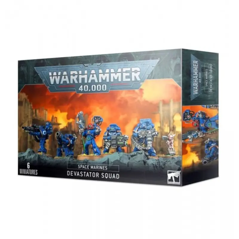 Space marines devastator squad, warhammer 40000, games workshop,model 48-15